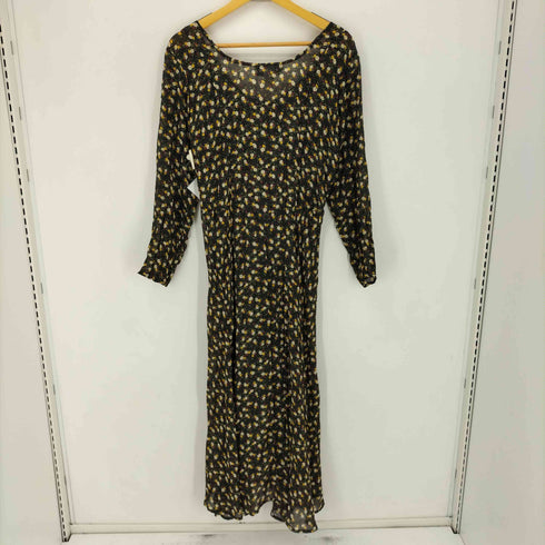 DANIELLE HAREN USA製 小花柄シアーポリワンピース レディース FITS ALL