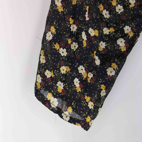 DANIELLE HAREN USA製 小花柄シアーポリワンピース レディース FITS ALL