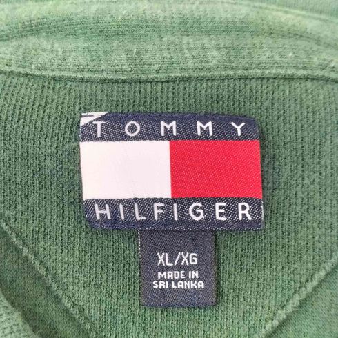 トミーヒルフィガー TOMMY HILFIGER 90S コットン ロゴ刺繍 マルチカラー ポロシャツ メンズ import:XL