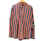 エルメネジルドゼニア Ermenegildo Zegna シャモアクロス ストライプ ボタンダウン シャツ メンズ import:L