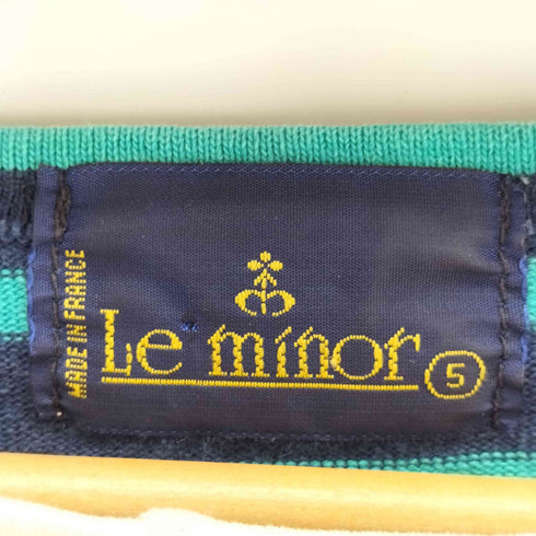 ルミノア Le minor パッチワークボーダーカットソー レディース S