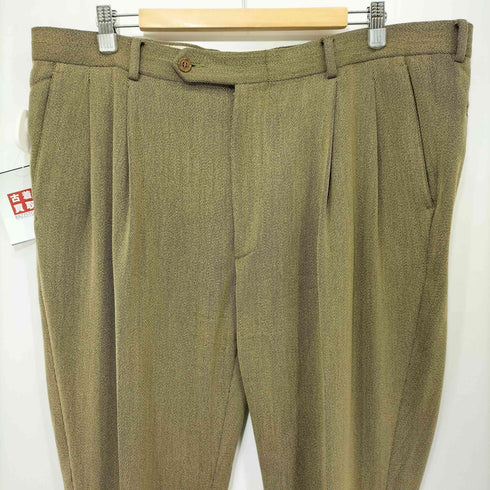 エルメネジルドゼニア Ermenegildo Zegna soft 2タック テーパード スラックス メンズ 56