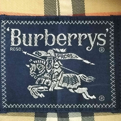 バーバリーズ BURBERRYS 裏地ノバチェック 比翼ステンカラーコート メンズ