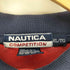 ノーティカコンプレッション NAUTICA COMPETITION 90S USA製 ボーダー 鹿の子 オーバーサイズ ポロシャツ メンズ import:XL
