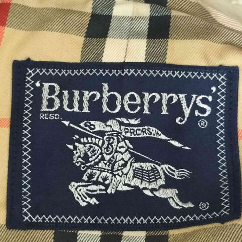 バーバリーズ BURBERRYS 裏地ノバチェック 比翼ステンカラーコート メンズ