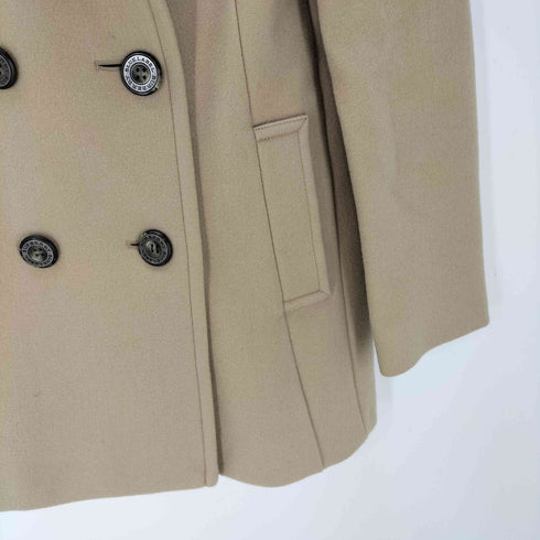 バーバリーブルーレーベル BURBERRY BLUE LABEL 裏地チェック Pコート レディース EUR:38