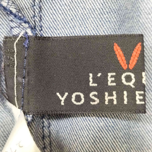 レキップヨシエイナバ LEQUIPE YOSHIE INABA キーネック シャンブレー ワンピース レディース JPN:38