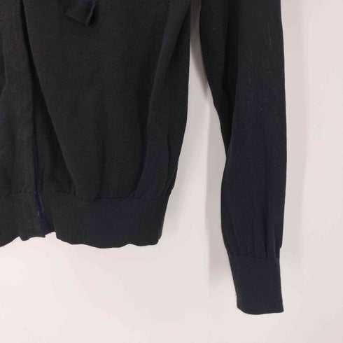 ランバンオンブルー LANVIN en Bleu グログランチュールカーディガン リボン レディース JPN:38