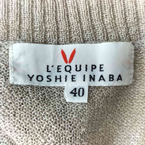 レキップヨシエイナバ LEQUIPE YOSHIE INABA リネン S/S カーディガン レディース JPN:40