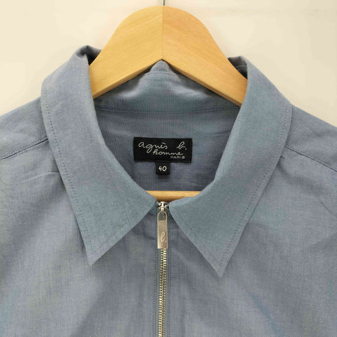 アニエスベーオム Agnes b.homme ジップアップシャツジャケット フロントポケット メンズ FR:40