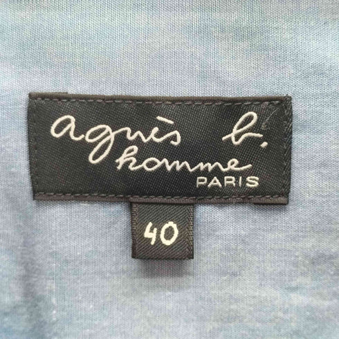 アニエスベーオム Agnes b.homme ジップアップシャツジャケット フロントポケット メンズ FR:40