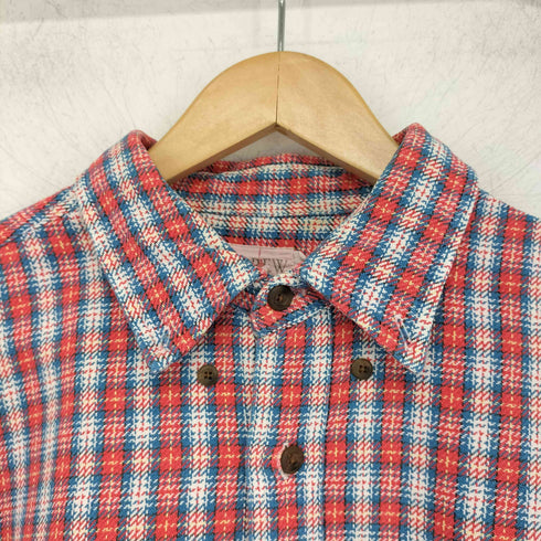 ジェイクルー J.CREW 巨人タグ チェック柄 長袖 ヘビーネルシャツ メンズ import:L