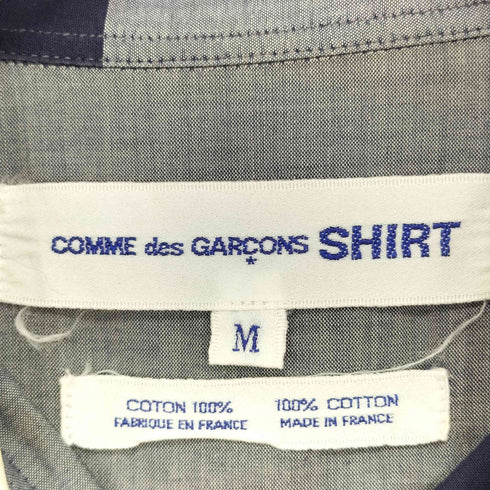 コムデギャルソンシャツ COMME des GARCONS SHIRT ブロックチェック 長袖シャツ メンズ import:M