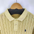 ポロラルフローレン POLO RALPH LAUREN ケーブル コットン ニットポロ クロップド レディース import:XS