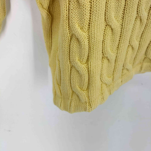 ポロラルフローレン POLO RALPH LAUREN ケーブル コットン ニットポロ クロップド レディース import:XS