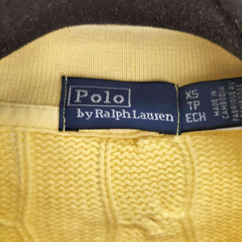 ポロラルフローレン POLO RALPH LAUREN ケーブル コットン ニットポロ クロップド レディース import:XS