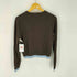 ザラ ZARA コントラストニットカーディガン レディース import:M