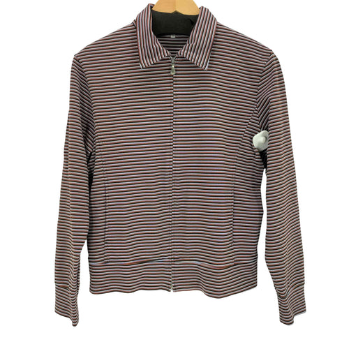 ポールスミスロンドン Paul Smith LONDON マルチカラー ジップアップボーダーシャツ メンズ M
