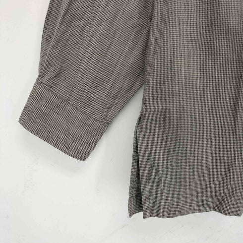 アイムプロダクトイッセイミヤケ im product ISSEY MIYAKE スタンドカラー シェルボタン コットン 長袖シャツ メンズ JPN:L