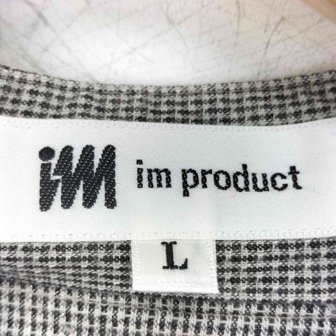 アイムプロダクトイッセイミヤケ im product ISSEY MIYAKE スタンドカラー シェルボタン コットン 長袖シャツ メンズ JPN:L