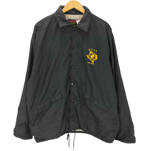 ダンブルック Dunbrooke 70-80S USA製 W.T.C.H. プリント ナイロン コーチジャケット メンズ import:L