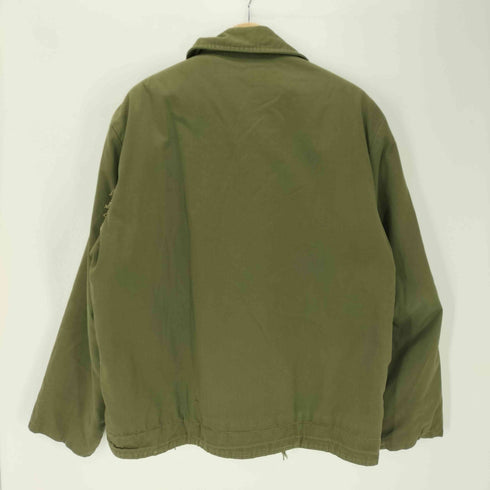 ユーエスネイビー U.S.NAVY 70-80S A-2 デッキ ジャケット ミリタリー 海軍 Coats&Clark ジップ メンズ