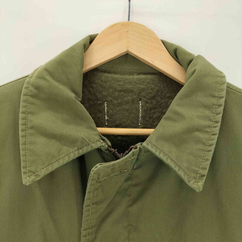 ユーエスネイビー U.S.NAVY 70-80S A-2 デッキ ジャケット ミリタリー 海軍 Coats&Clark ジップ メンズ