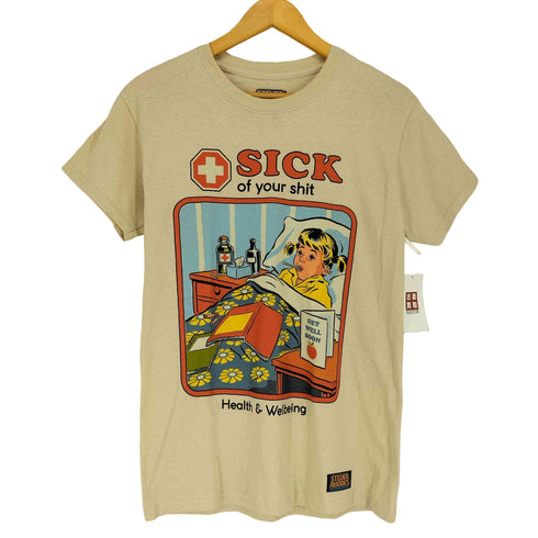 STEVEN RHODES SICK of your shit プリント S/S カットソー メンズ S