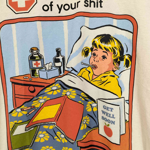 STEVEN RHODES SICK of your shit プリント S/S カットソー メンズ S