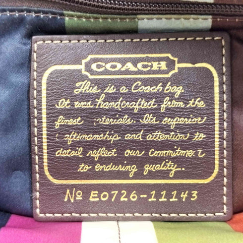コーチ COACH 65th Pocket Flap Legacy Bag Black シグネチャーロゴ Y2K レディース