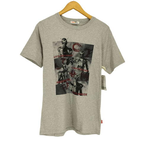 BANDAIタグ プリント クルーネック 半袖Tシャツ カットソー メンズ L
