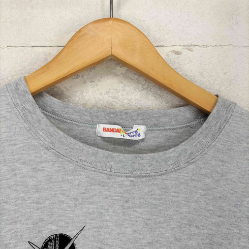 BANDAIタグ プリント クルーネック 半袖Tシャツ カットソー メンズ L