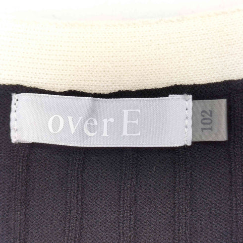 OVER E タイトワイドリブニットワンピース レディース 102