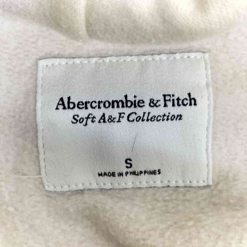 アバクロンビーアンドフィッチ Abercrombie & Fitch 刺繍 ロゴ ジップアップ パーカー メンズ S