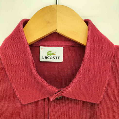 ラコステ LACOSTE クラシックフィット ロゴ刺繍 鹿の子 半袖ポロシャツ メンズ JPN:2