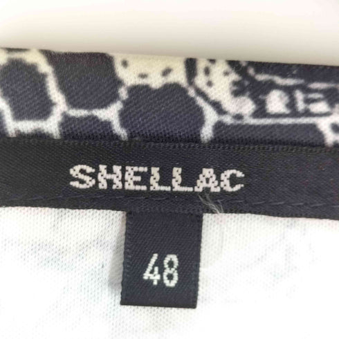 シェラック SHELLAC パイソン柄 クルーネックジャージーカットソー Y2K メンズ 48