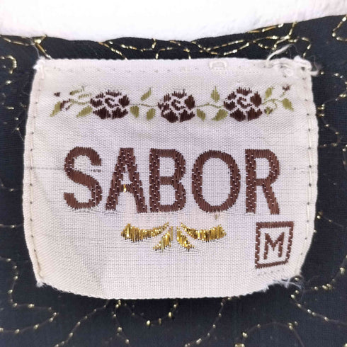 SABOR フリル シアー ブラウス レディース M