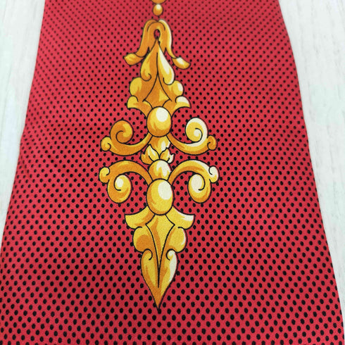 ジャンニヴェルサーチ GIANNI VERSACE 総柄シルクネクタイ メンズ