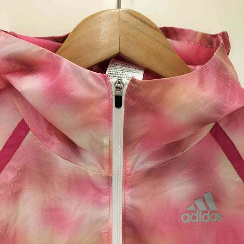 アディダス adidas ナイロンジップアップジャケット フーデッド レディース JPN:M
