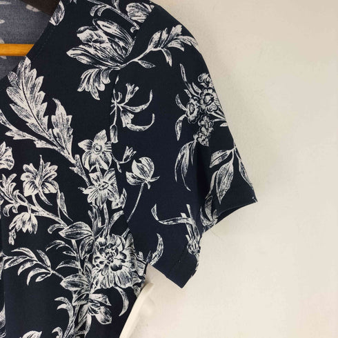ローラアシュレイ LAURA ASHLEY 花柄 ウエストリボン ワンピース レディース JPN:9号
