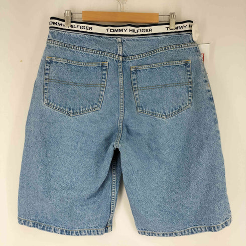 トミージーンズ tommy jeans ロゴテープデザイン ハーフデニムパンツ メンズ UK:34-35