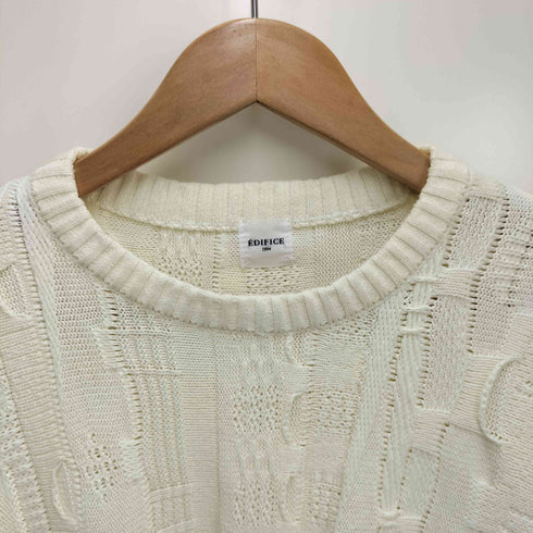 エディフィス EDIFICE スレット アミ リラックス 3D ニット プルオーバー メンズ JPN:L