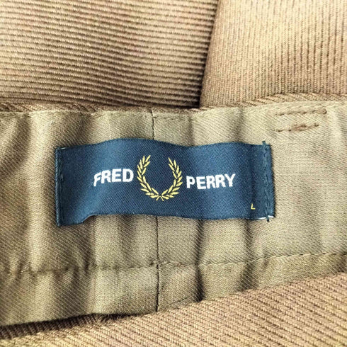 フレッドペリー FRED PERRY 2タック ツイル スラックス ワイド パンツ メンズ 76-84