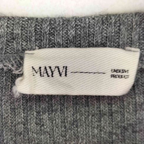 MAYVI クロップド カットソー サムホール レディース