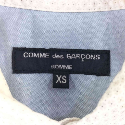 コムデギャルソンオム COMME des GARCONS HOMME AD2016 クローバー マチ付き 半袖シャツ HS-B032 メンズ XS