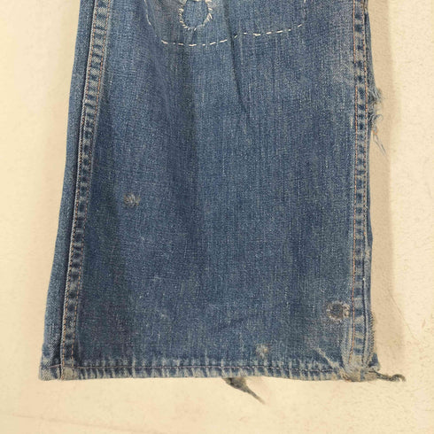 推定40s 平打ちドーナツボタン ストレートデニム パンツ メンズ