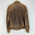 Sheep leather jacket ロングスリーブ LUCAS刻印ボタン シープレザージャケット メンズ