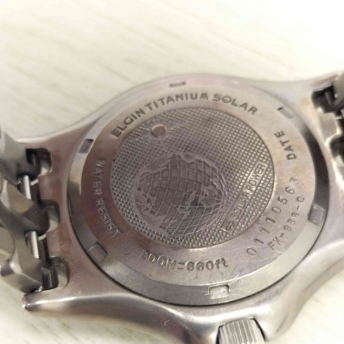 ELGIN チタニウム ソーラードライブ 腕時計 メンズ