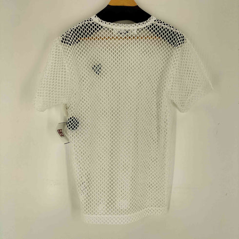 プレイコムデギャルソン PLAY COMME des GARCONS 25SS BLACKエンブレムメッシュTシャツ メンズ M