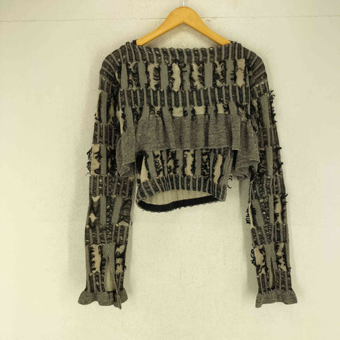 アメリ AMERI MANY WAY JACQUARD SHORT KNIT TOP レディース S